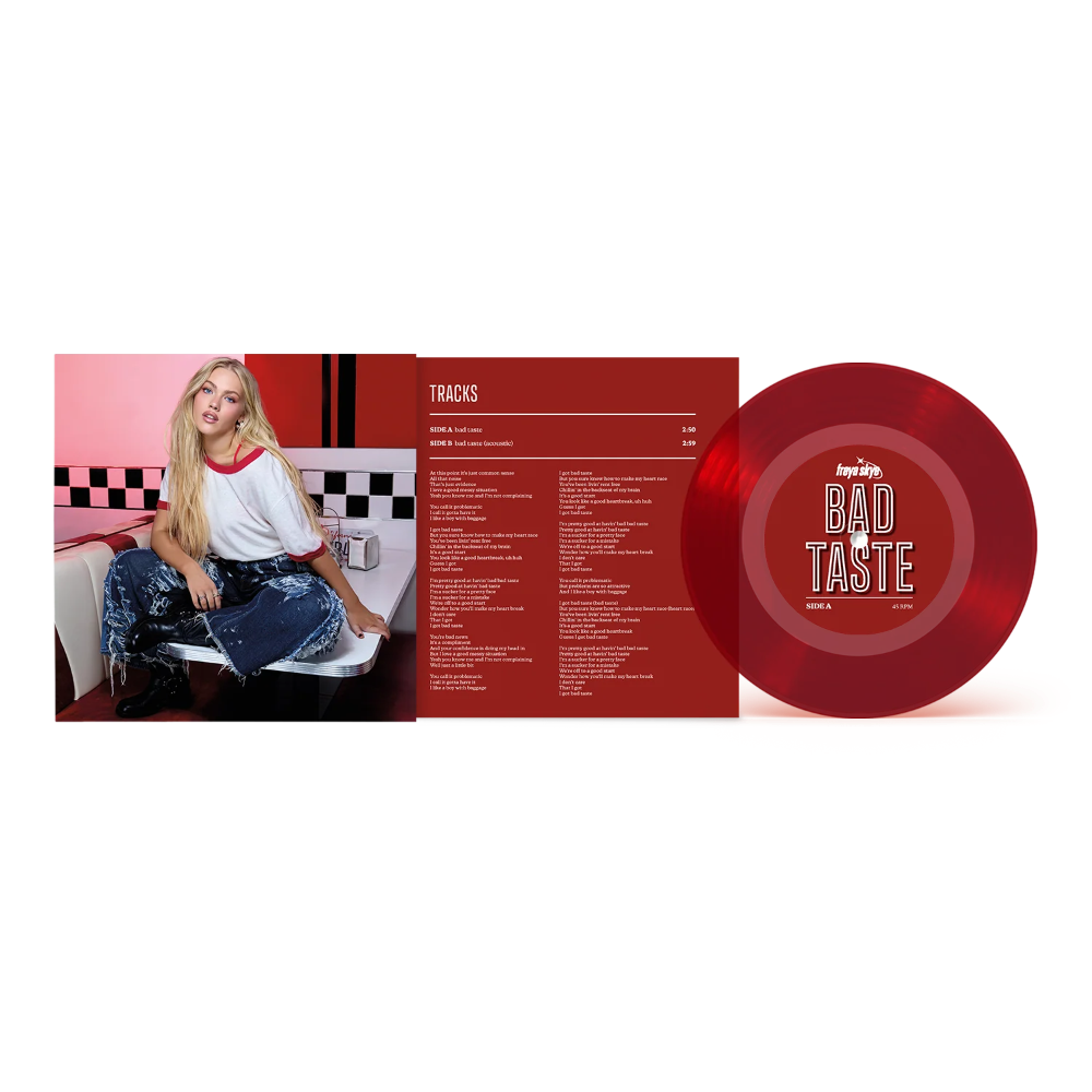 bad taste (Translucent Red 7") Expanded 2