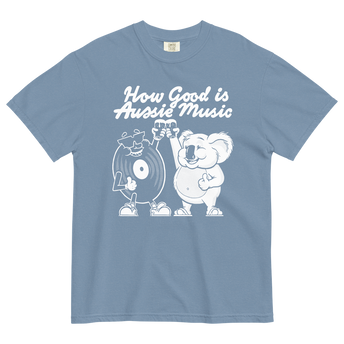 How Good Is Aussie Music Blue Jean T-Shirt Front