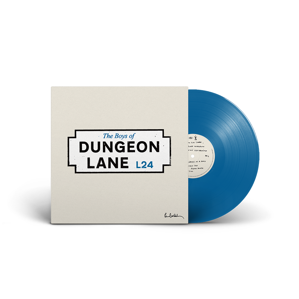 The Boys of Dungeon Lane (Exclusive Blue LP) Sleeve and Vinyl