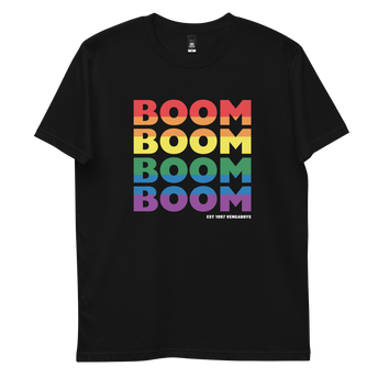 Boom Rainbow Black T-Shirt