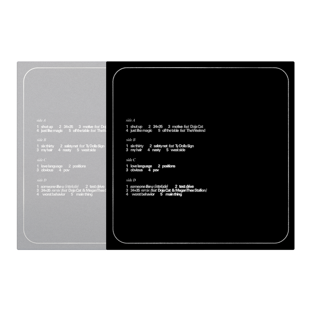 Positions (Deluxe Fifth Anniversary Edition 2LP) Tracklist Slip