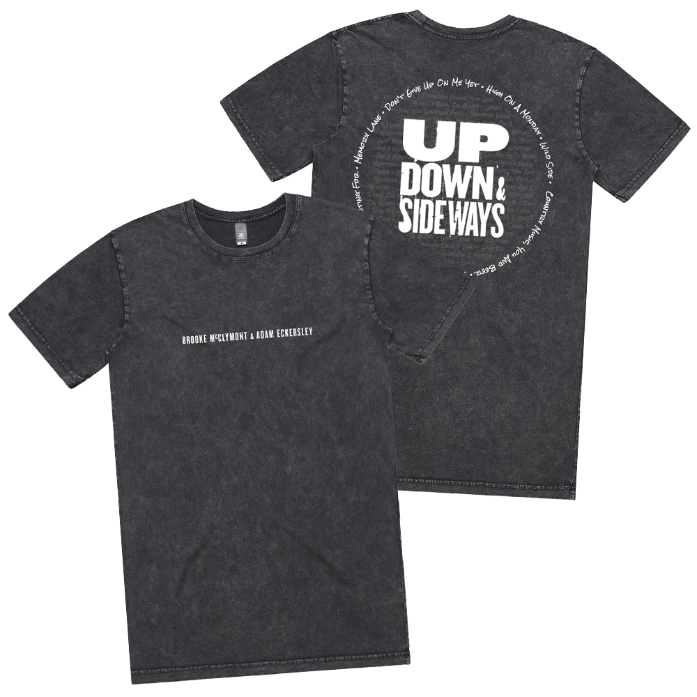 Up, Down & Sideways T-Shirt Front and Back