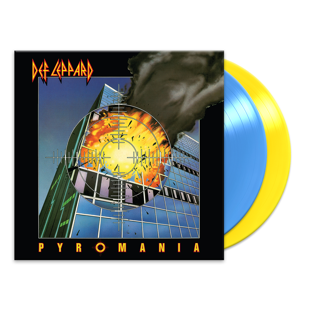 Def Leppard Pyromania Exclusive Blue And Yellow 2LP By Def Leppard def-leppard-pyromania-exclusive-blue-and-yellow-2lp-by-def-leppard