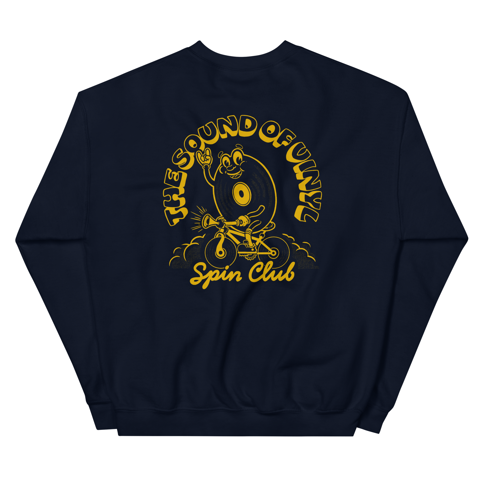 Spin Club Navy Crewneck